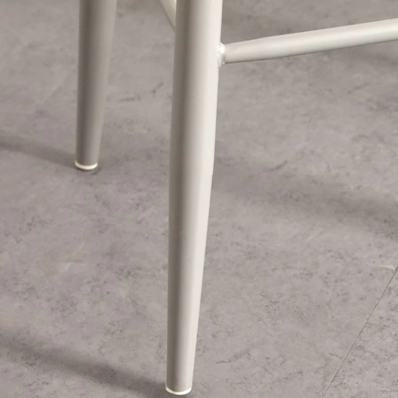 Sgabello da bar con schienale nordico senza braccioli, ferro, con sedile acrilico Clearhalo