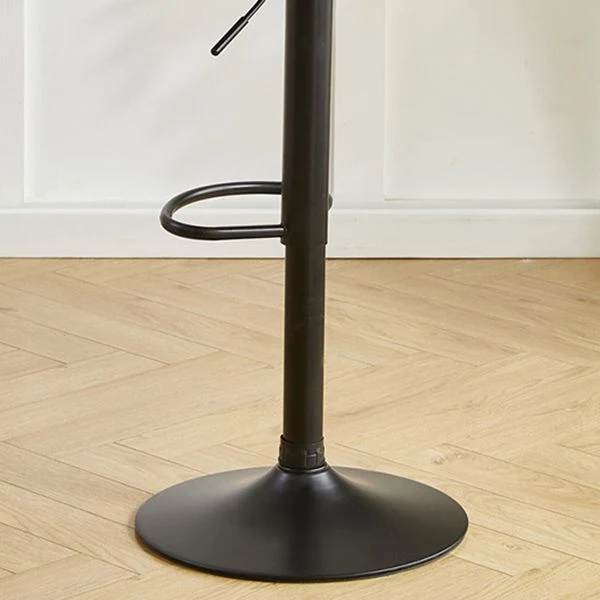Sgabello da bar girevole regolabile pelle stile moderno con gamba metallo Clearhalo