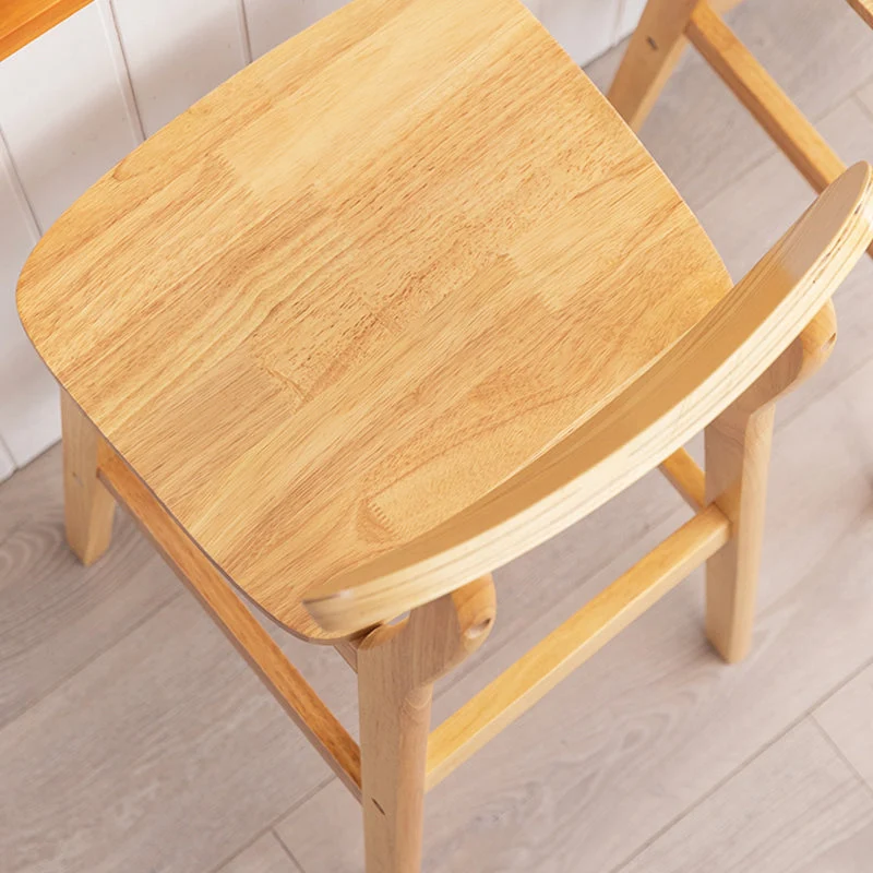 Sgabello da bar legno stile minimalista per uso domestico Sgabelli imbottiti con cuscino Clearhalo