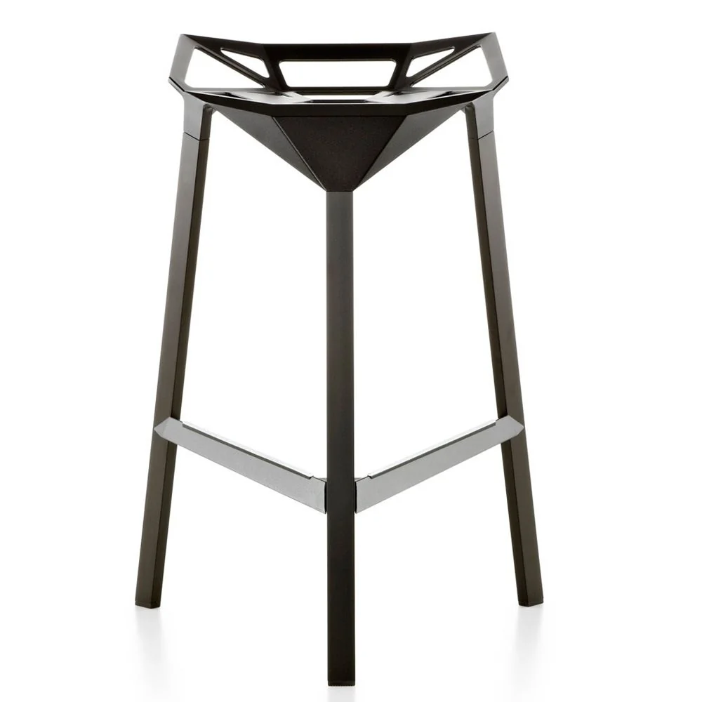 Sgabello da bar metallo stile industriale con schienale basso, sgabello da bar per cucina Clearhalo