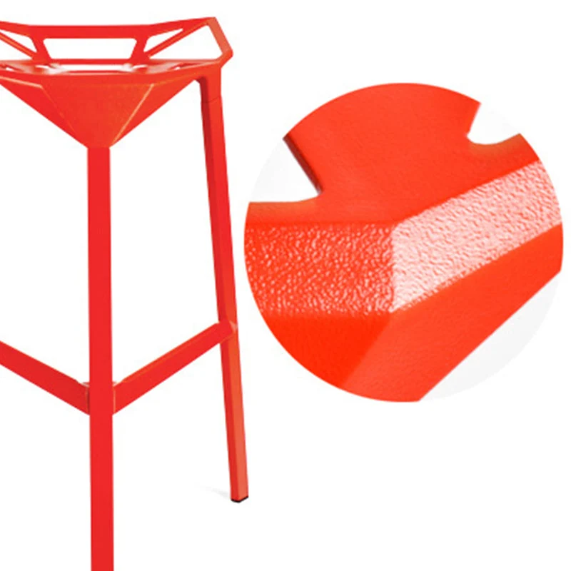 Sgabello da bar metallo stile industriale con schienale basso, sgabello da bar per cucina Clearhalo