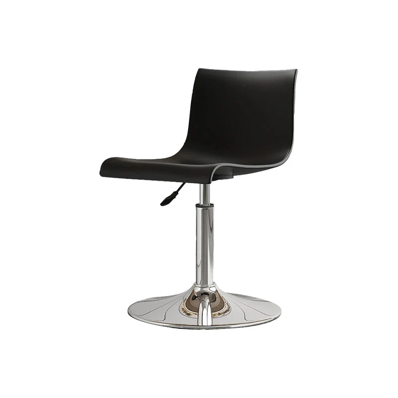 Sgabello da bar moderno con schienale basso, girevole plastica, regolabile altezza, con poggiapiedi Clearhalo