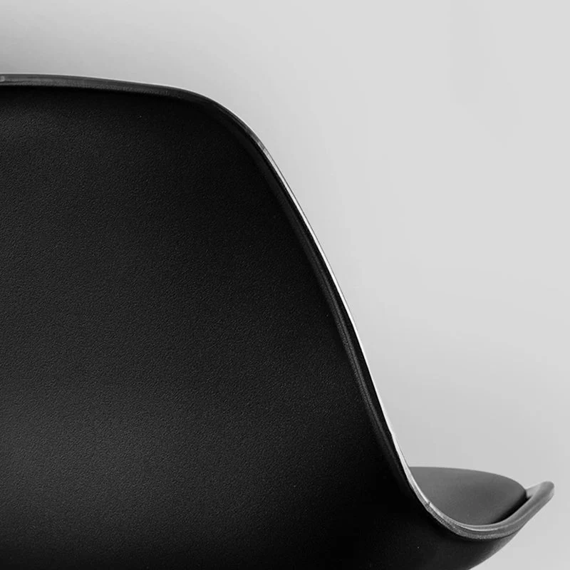 Sgabello da bar moderno con schienale basso, girevole e regolabile altezza, con base metallo Clearhalo