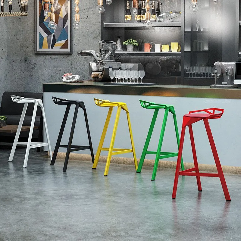 Sgabello da bar moderno con schienale senza braccioli, sgabello da bar da cucina ferro con cuscino pelle Clearhalo