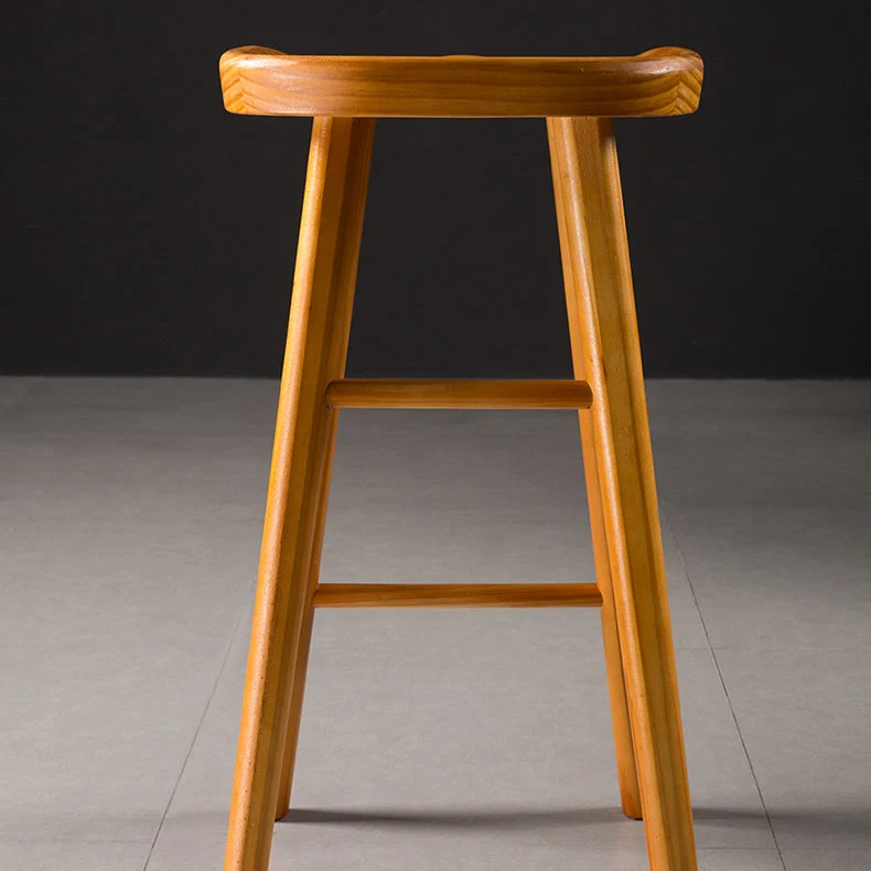 Sgabello da bar moderno legno Sgabello da bancone legno con finitura opaca per interni Clearhalo