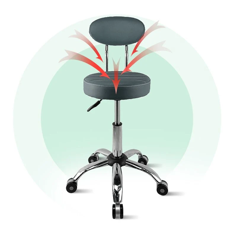Sgabello da bar moderno metallo imbottito tessuto con finitura opaca per interni Clearhalo