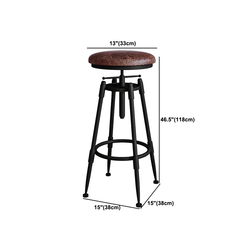 Sgabello da bar moderno metallo Sgabello da bancone legno ecopelle con finitura opaca per interni Clearhalo