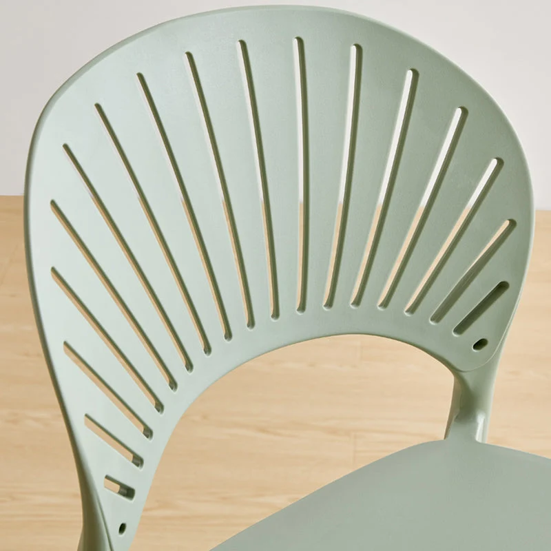 Sgabello da bar moderno plastica Sgabello da bancone con schienale basso plastica con finitura opaca per interni Clearhalo