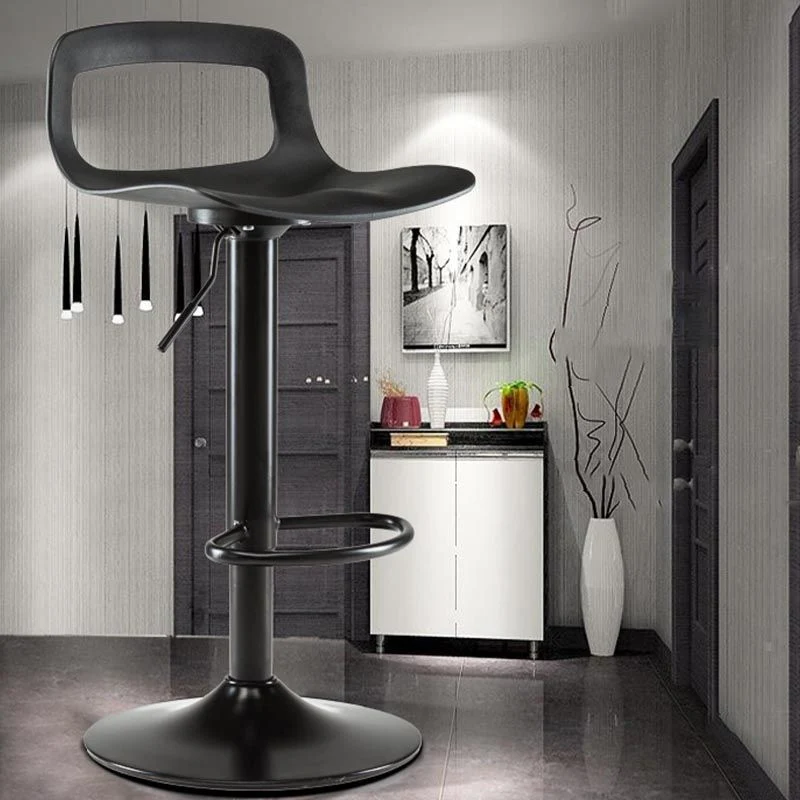 Sgabello da bar moderno regolabile altezza metallo per la casa Clearhalo