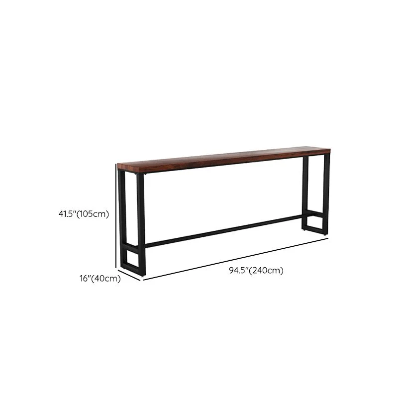 Sgabello da bar moderno rettangolare legno massello per soggiorno Clearhalo