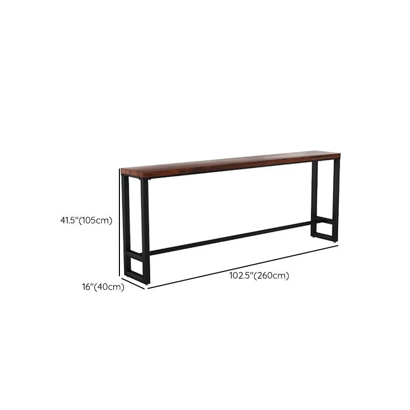 Sgabello da bar moderno rettangolare legno massello per soggiorno Clearhalo