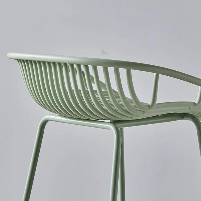 Sgabello da bar moderno Sgabello da bar da bancone metallo con gambe metallo per la casa Clearhalo