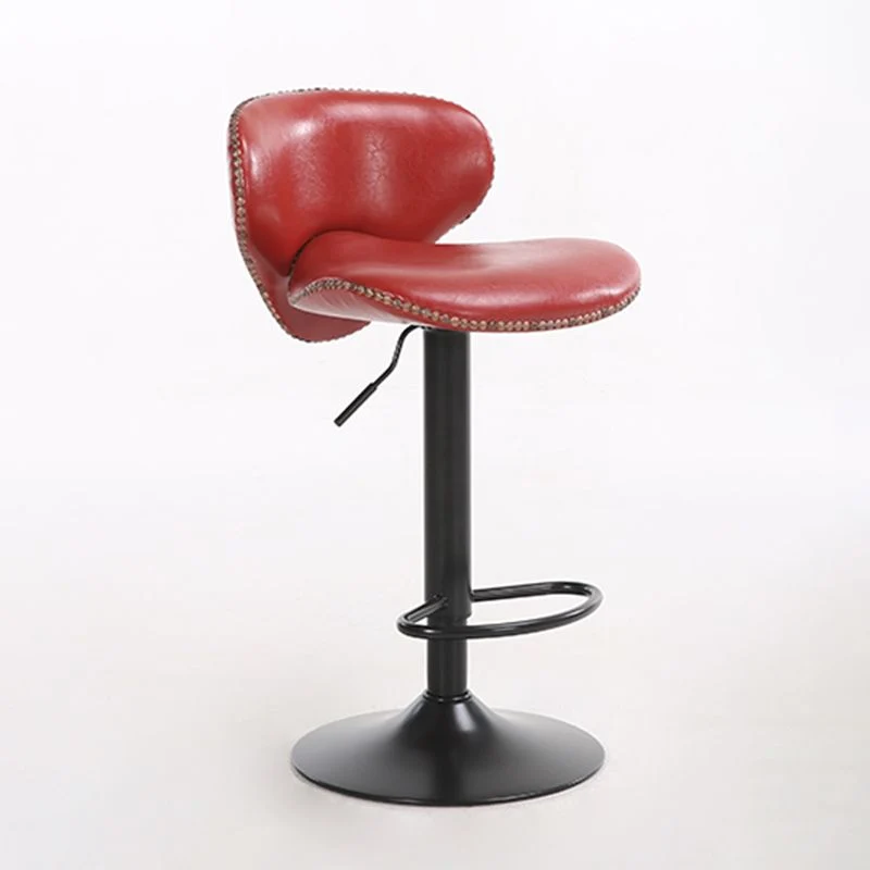 Sgabello da bar moderno sollevabile Sgabello da bancone pelle PU con gambe metallo per Bristol Clearhalo