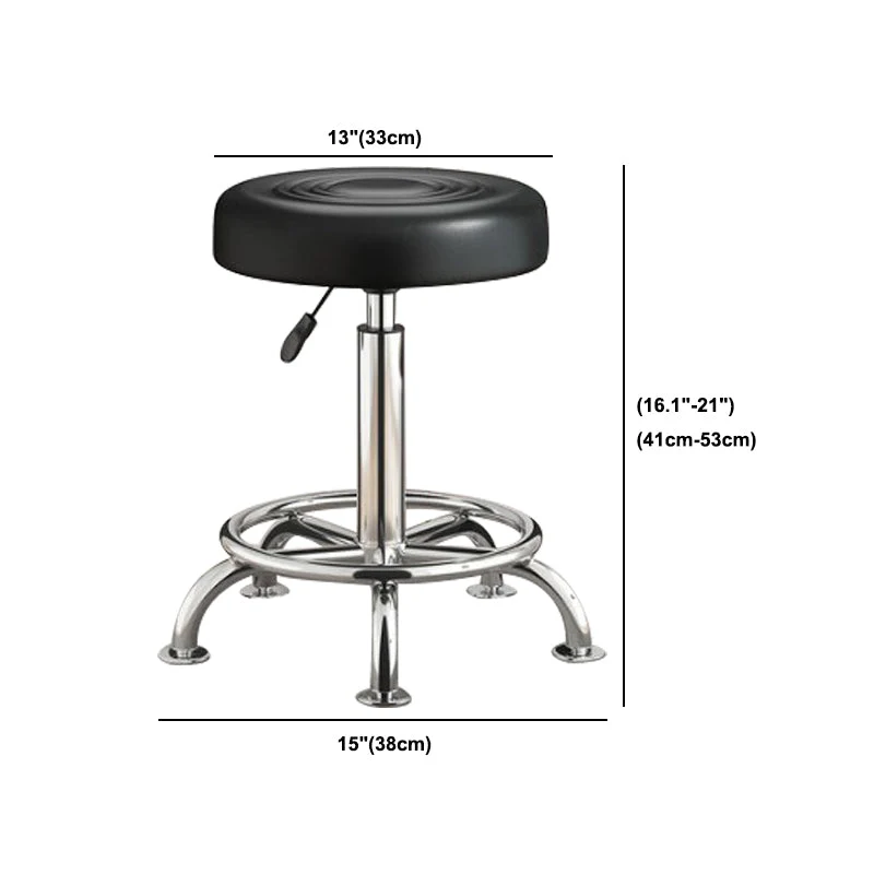 Sgabello da bar moderno sollevabile Sgabello da bar da bancone metallo con gambe metallo Clearhalo