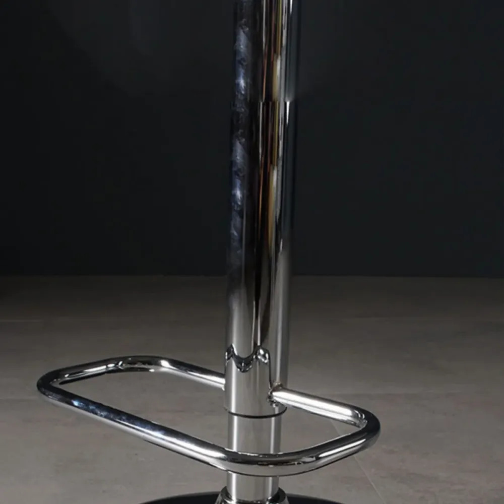 Sgabello da bar moderno sollevabile Sgabello da bar plastica con gambe metallo Clearhalo