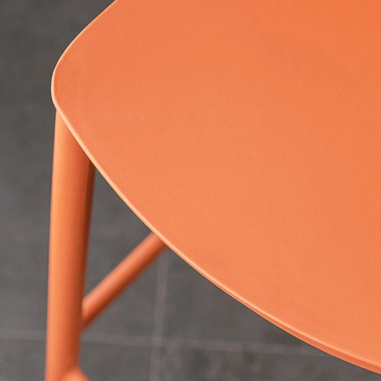 Sgabello da bar nordico impilabile Sgabello da bar plastica con gambe plastica per la casa Clearhalo
