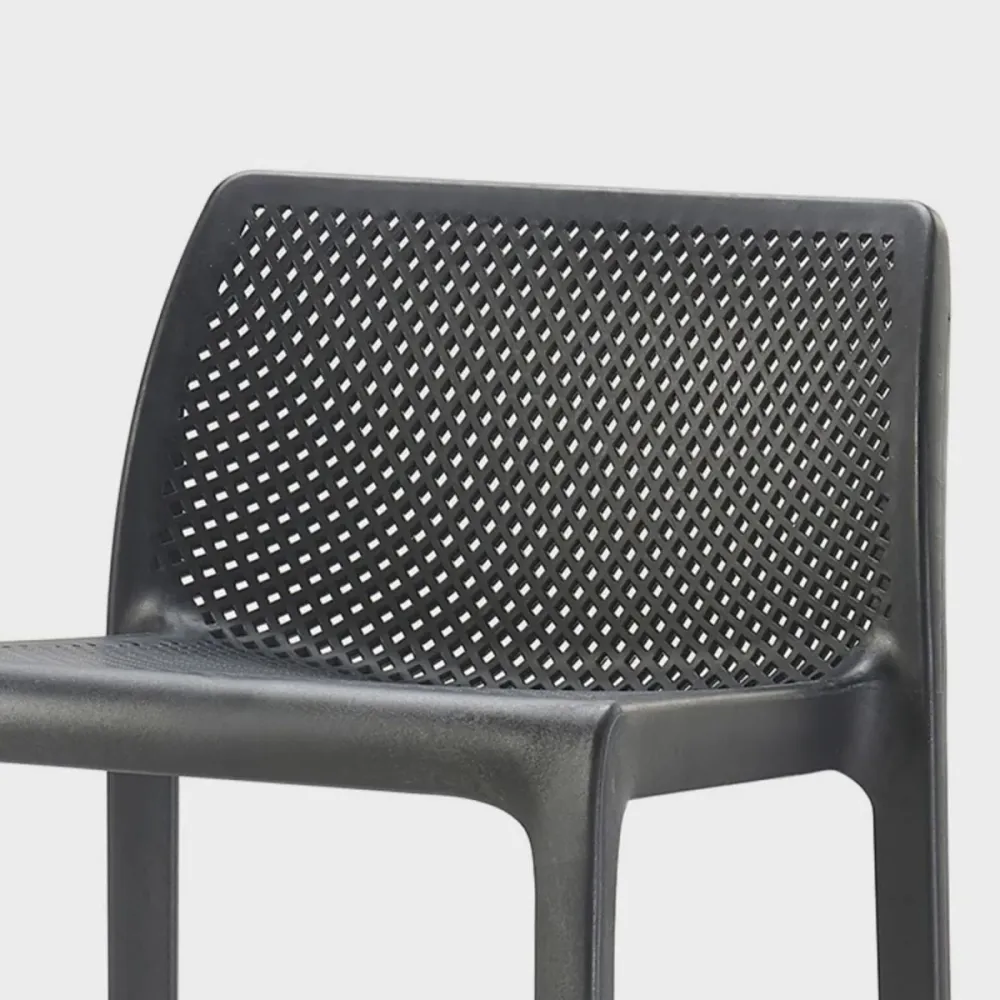 Sgabello da bar plastica impilabile semplice nordico per la casa Clearhalo