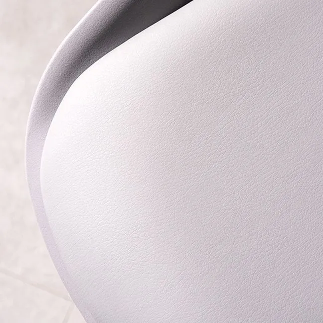 Sgabello da bar regolabile con schienale basso e regolabile stile moderno con gambe metallo Clearhalo