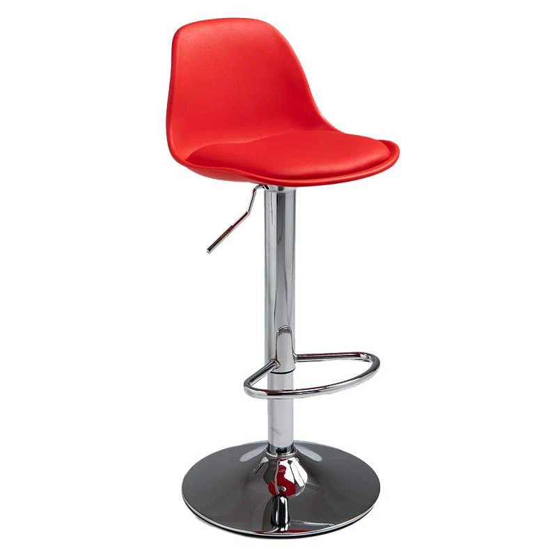 Sgabello da bar scandinavo con seduta pelle, sgabello da bancone per bar da cucina Clearhalo