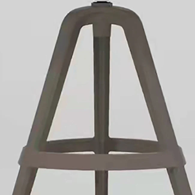 Sgabello da bar scandinavo girevole con secchiello Sgabello da bar senza braccioli plastica con 3 gambe Clearhalo