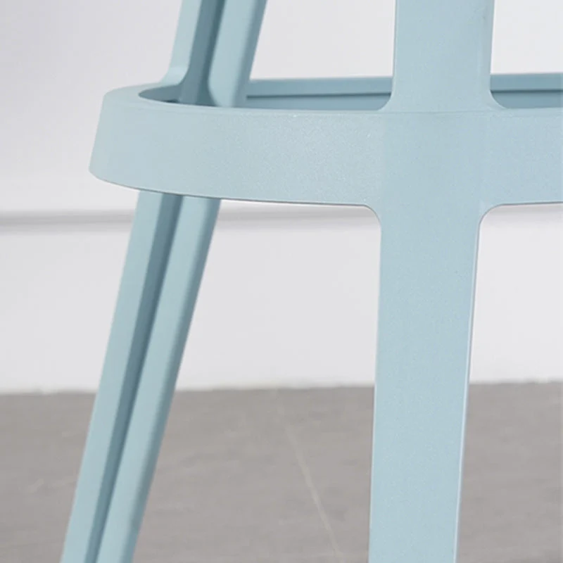 Sgabello da bar scandinavo girevole con secchiello Sgabello da bar senza braccioli plastica con 3 gambe Clearhalo