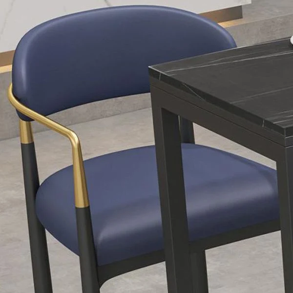Sgabello da bar scandinavo metallo imbottito tessuto con finitura opaca per interni Clearhalo
