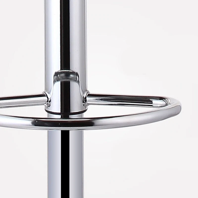 Sgabello da bar scandinavo metallo Sgabelli da bar regolabili pelle PU con schienale basso con finitura opaca Clearhalo