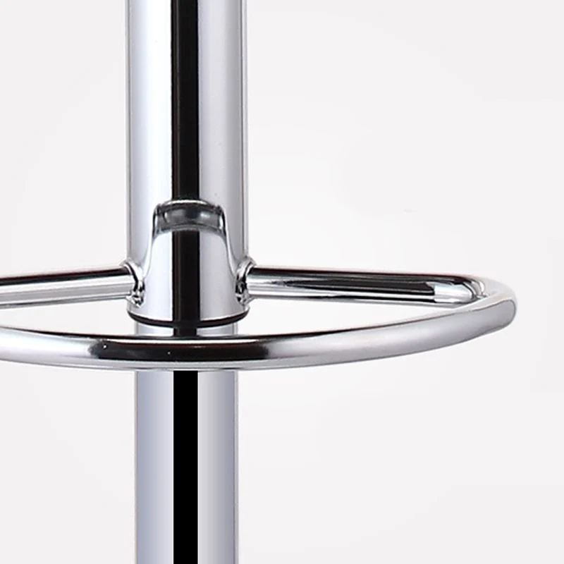 Sgabello da bar scandinavo metallo Sgabelli da bar regolabili pelle PU con schienale basso con finitura opaca Clearhalo
