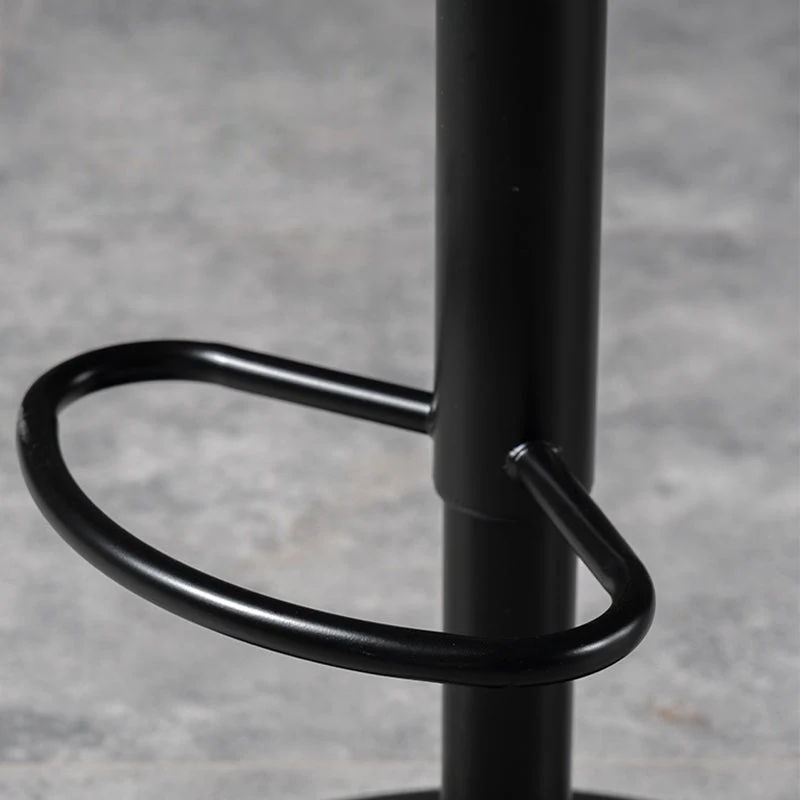 Sgabello da bar scandinavo metallo Sgabelli da bar regolabili pelle PU con finitura opaca per interni Clearhalo