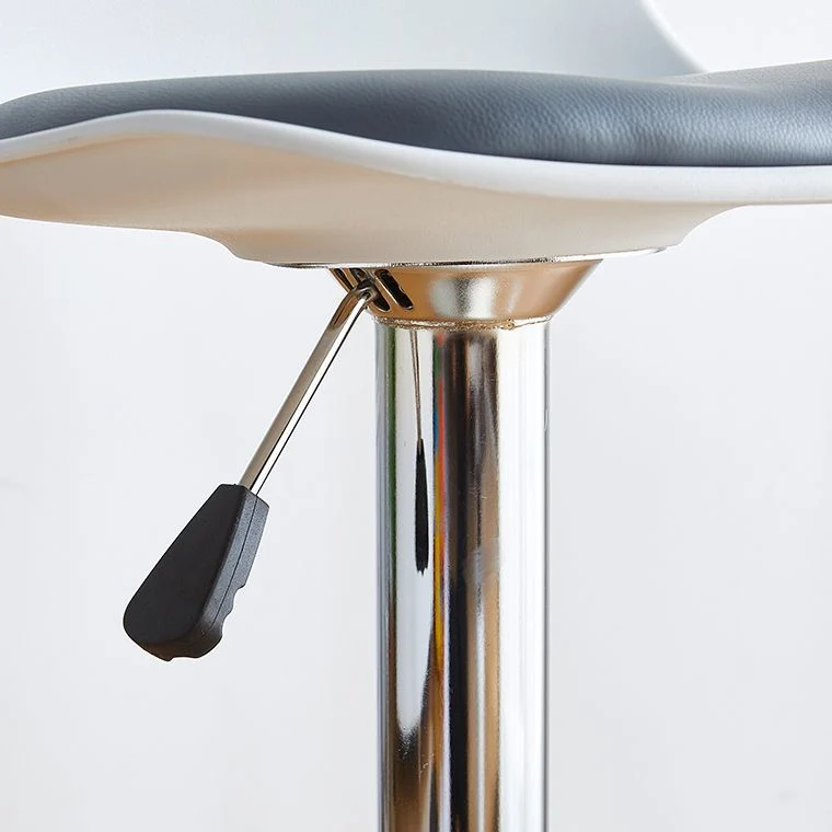 Sgabello da bar stile moderno Sgabello da bar alzabile da bancone con gambe metallo Clearhalo