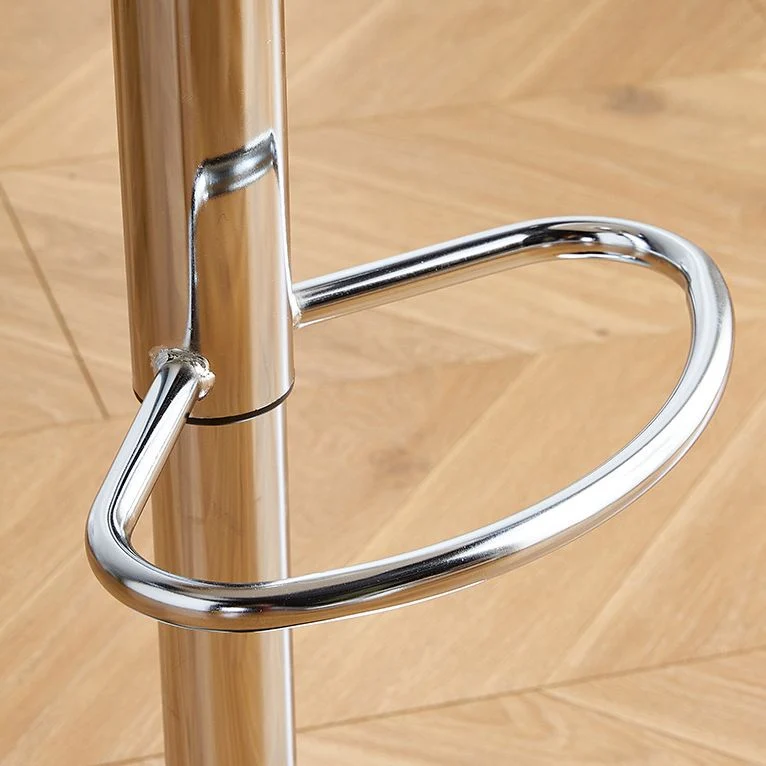 Sgabello da bar stile moderno Sgabello da bar alzabile da bancone con gambe metallo Clearhalo