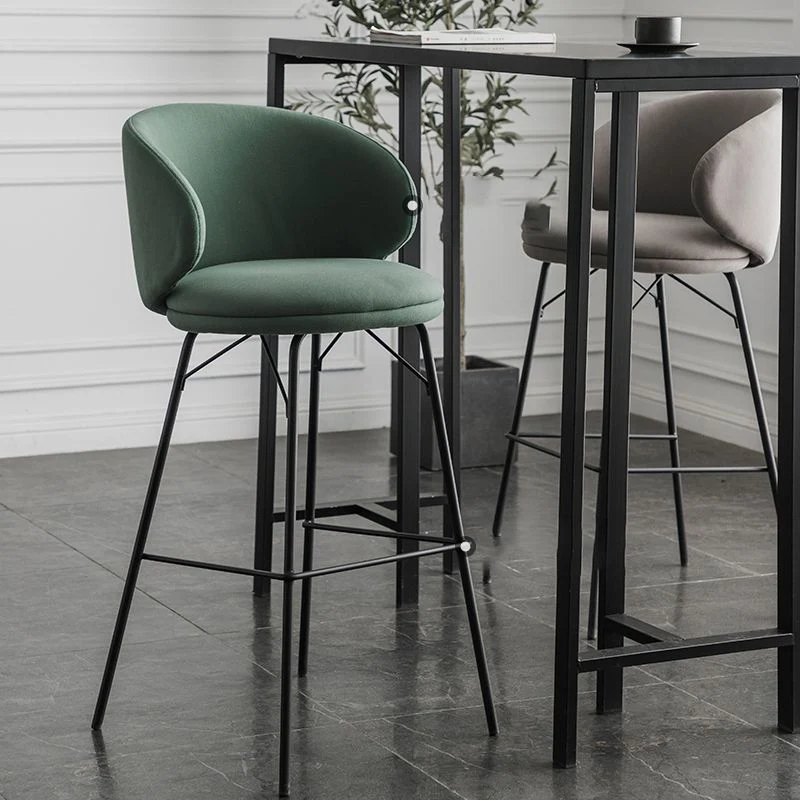 Sgabello bar stile moderno Sgabello bar da bancone metallo per cucina Clearhalo