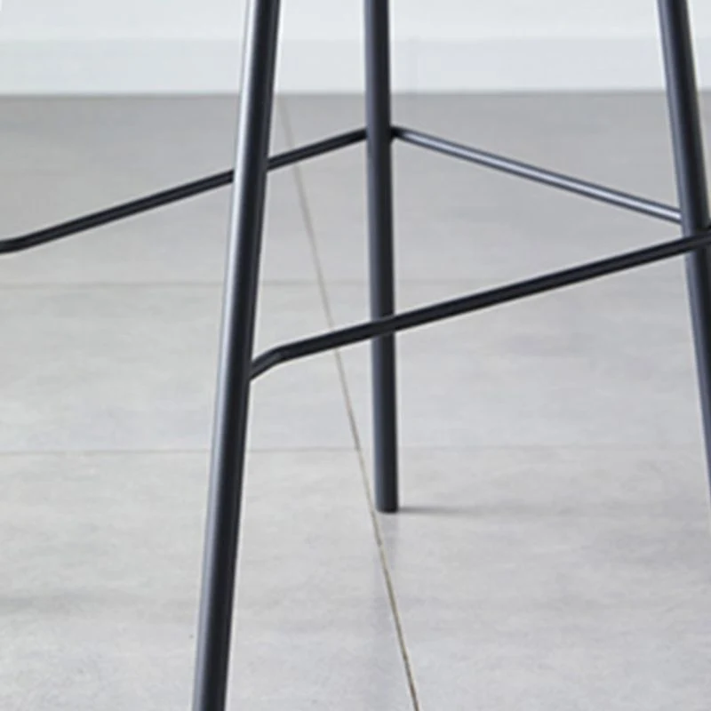 Sgabello da bar stile nordico Sgabello da bancone metallo per ristorante Clearhalo