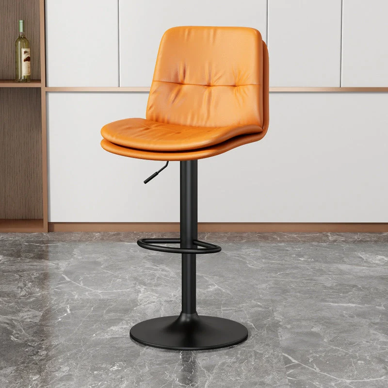 Sgabello da bar stile nordico Sgabello da bar sollevabile con gambe metallo Clearhalo