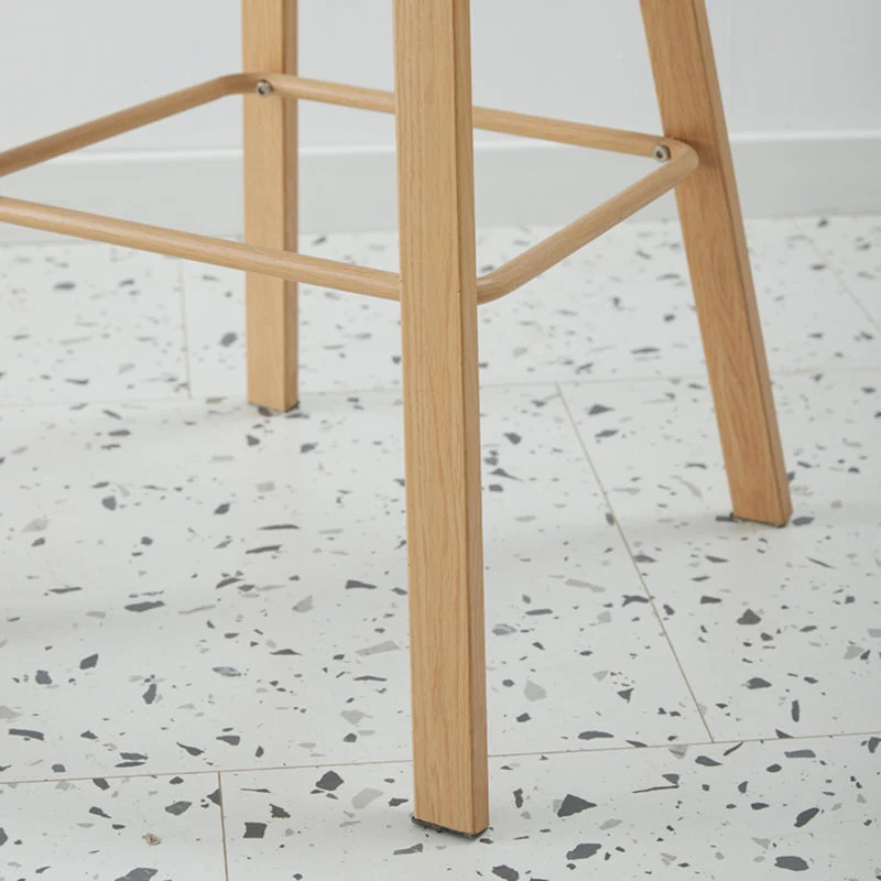 Sgabello da bar stile scandinavo con gambe metallo Sgabello da bancone per bar da cucina Clearhalo