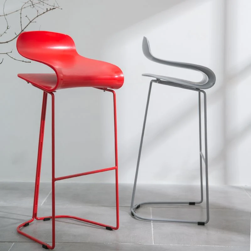Sgabello da bar stile scandinavo con seduta PP Sgabelli da bancone per cucina Clearhalo