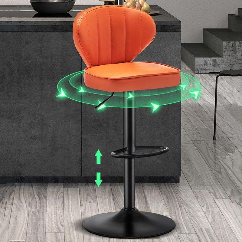 Sgabello Home girevole e regolabile altezza Sgabello da bar moderno pelle con finitura opaca Clearhalo
