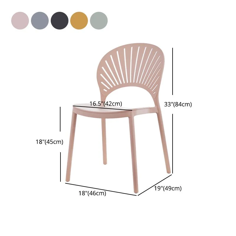 Sgabello impilabile Scandinavian Home Sgabello da bar plastica con finitura opaca Clearhalo
