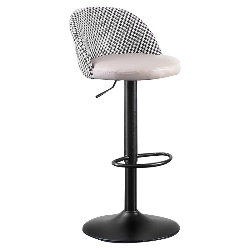 Sgabello moderno regolabile altezza Sgabelli da bar imbottiti con finitura opaca Clearhalo