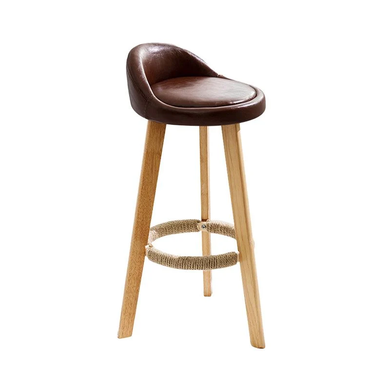 Sgabello poggiapiedi da ristorante scandinavo Sgabelli da bar imbottiti con finitura opaca Clearhalo
