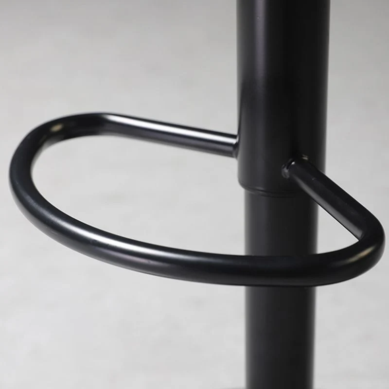 Sgabello scandinavo ad altezza regolabile Sgabello da bancone pelle con poggiapiedi Clearhalo