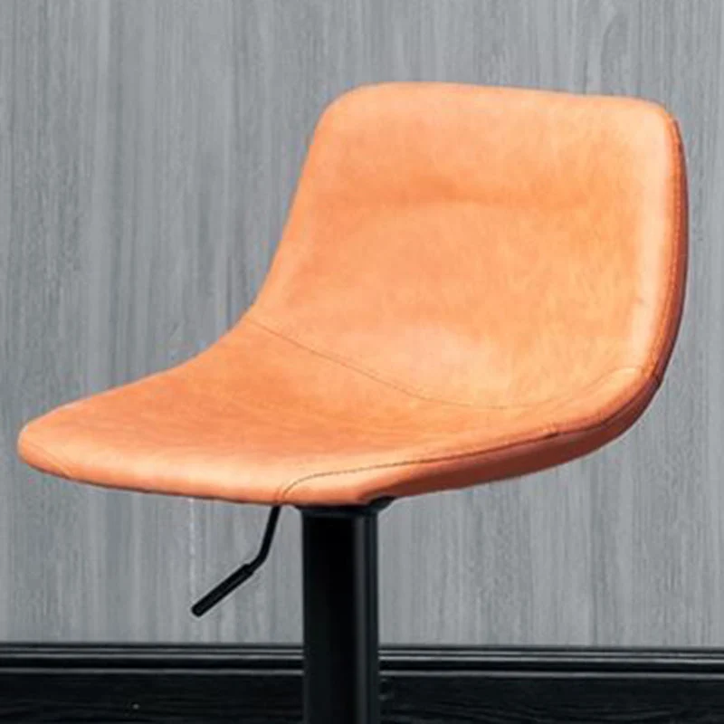 Sgabello scandinavo pelle regolabile altezza Sgabello scandinavo con base metallo Clearhalo