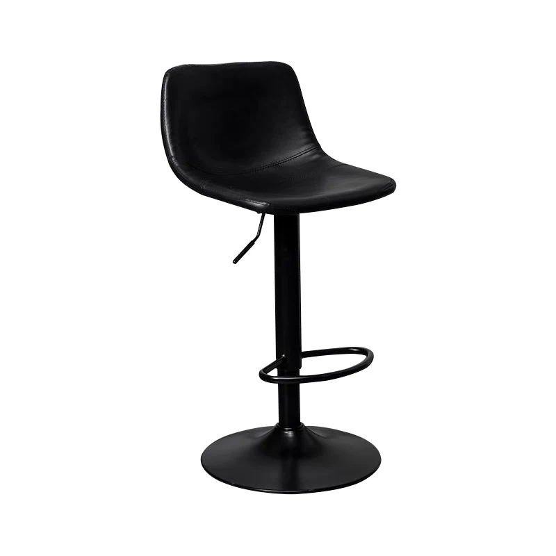 Sgabello scandinavo pelle regolabile altezza Sgabello scandinavo con base metallo Clearhalo