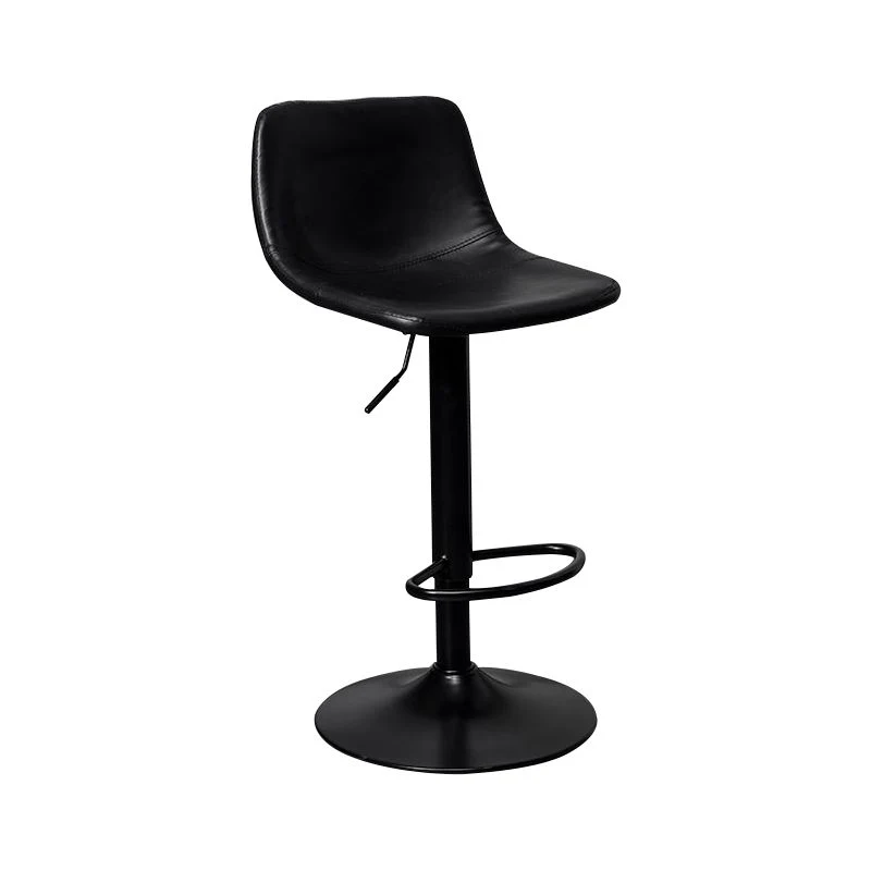 Sgabello scandinavo pelle regolabile altezza Sgabello scandinavo con base metallo Clearhalo