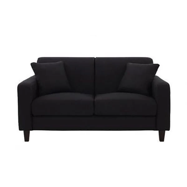 Soggiorno Cuscini contemporanei Divano fisso standard con bracciolo quadrato Clearhalo