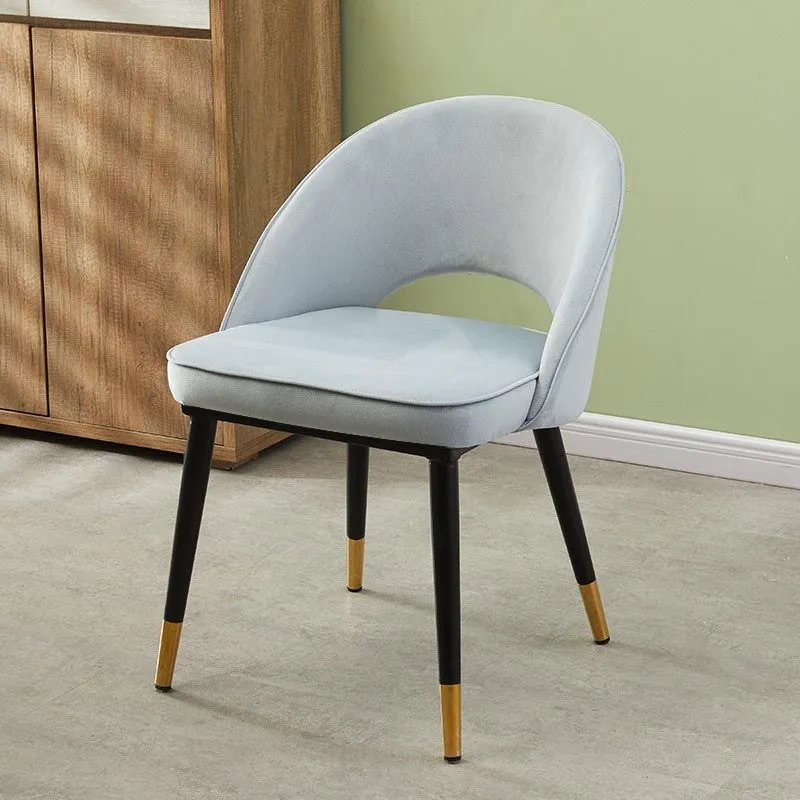 Splendida sedia da pranzo tessuto, sedia da pranzo per famiglie moderna e minimalista pianta aperta Clearhalo
