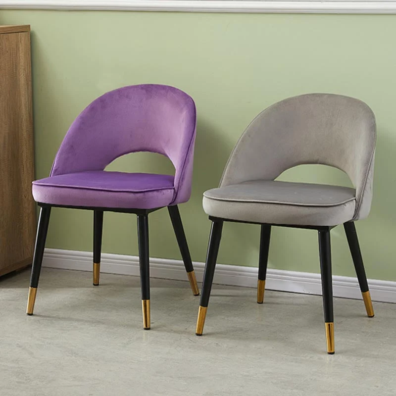 Splendida sedia da pranzo tessuto, sedia da pranzo per famiglie moderna e minimalista pianta aperta Clearhalo