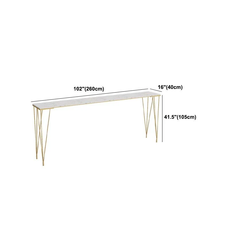 Tavolo da bancone da bar stile nordico Glam Tavolo rettangolare pietra per cucina Clearhalo