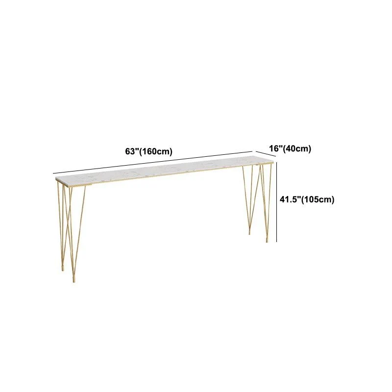 Tavolo da bancone da bar stile nordico Glam Tavolo rettangolare pietra per cucina Clearhalo