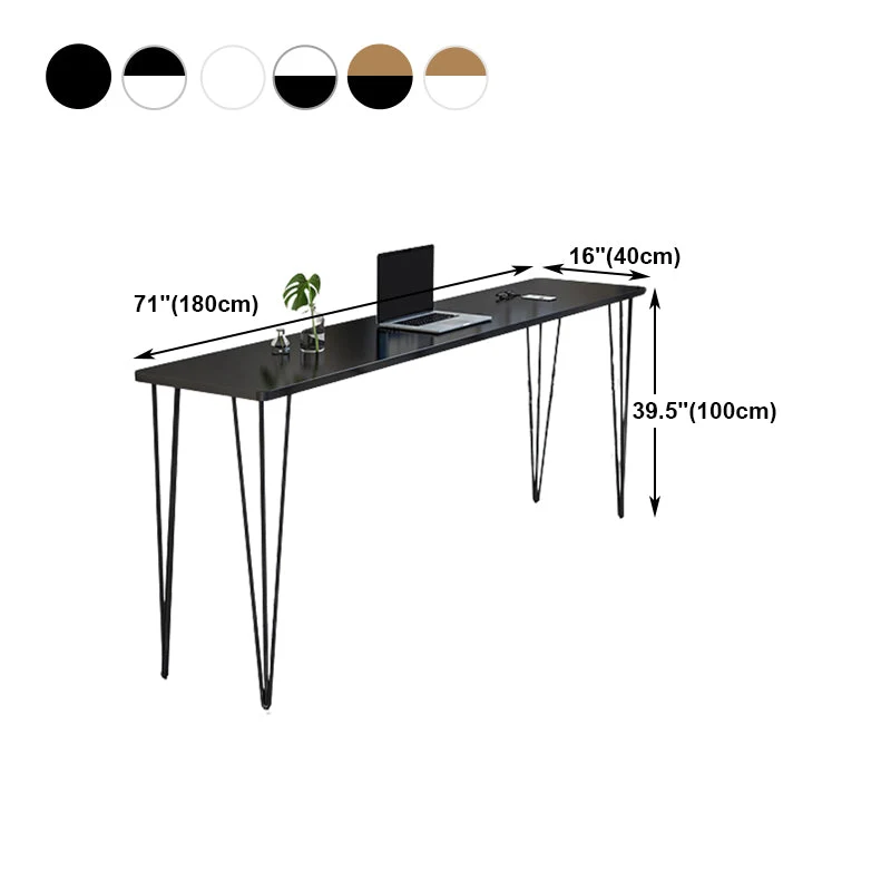 Tavolo da bancone con piano legno rettangolare stile industriale Tavolo da bar alto 42 pollici Clearhalo